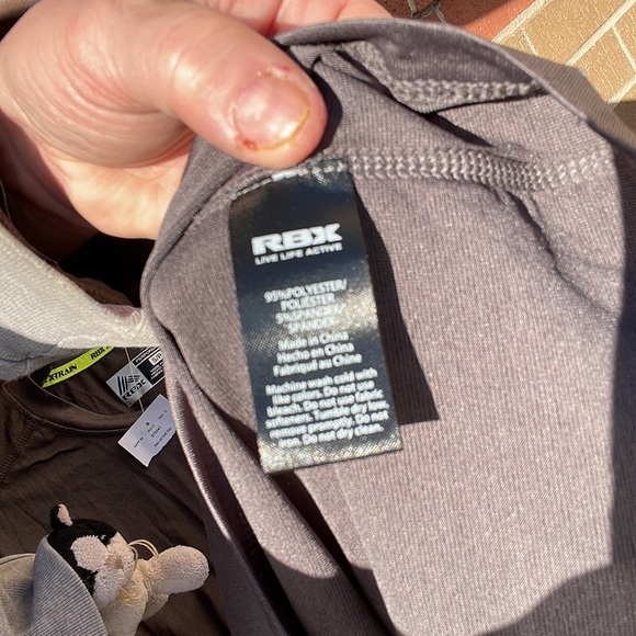 NWT Reebok RBX Performance X-TRAIN Active dark Gray Short Sleeves Tee X-DRI S - Picture 3 of 10